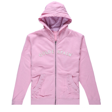 Pink Blank Full Zipper with Hood Sweatshirt (SW - 258)